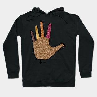 Glittery Hand Turkey Hoodie